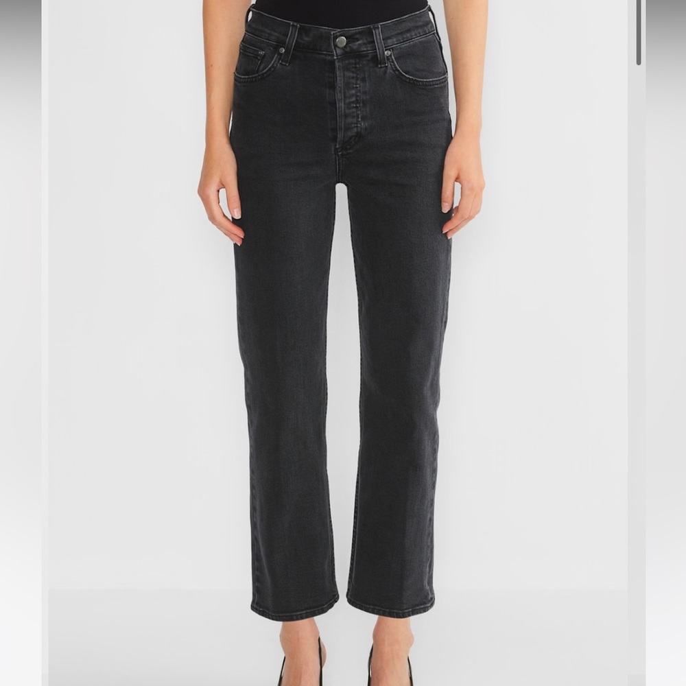 Denim Forum Arlo Women's High Rise Black Denim Jeans